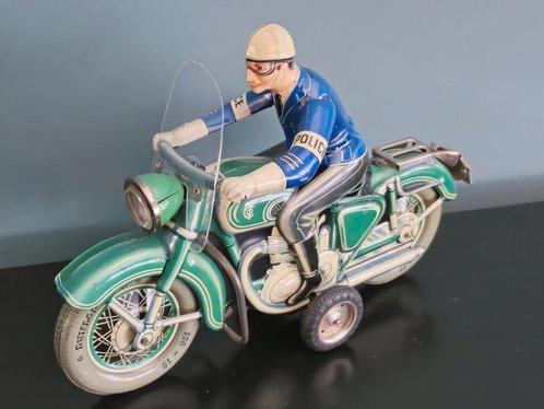 TippCo - Blikken speelgoed - police motor - 1950-1960 -, Antiek en Kunst, Antiek | Speelgoed