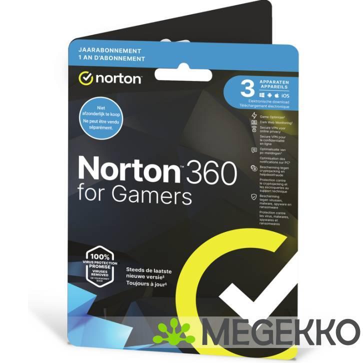 Norton 360 for Gamers 1 jaar, Informatique & Logiciels, Ordinateurs & Logiciels Autre, Envoi
