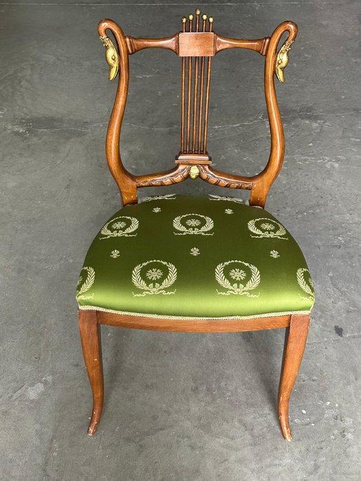 Stoel - Kersenhout - Stoel in imperialestijl, Antiek en Kunst, Curiosa en Brocante