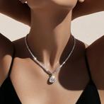 Halsketting - 18 karaat Witgoud - 6.75ct. tw. Diamant, Handtassen en Accessoires, Kettingen, Nieuw