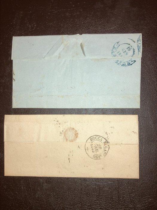 Italiaanse oude staten - Toscane 1860/1860 - Paar brieven, Postzegels en Munten, Postzegels | Europa | Italië