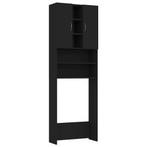 Zwarte Wasmachine Kast | Retour Deal | Kleine Badkamer, (Half)hoge kast, Verzenden, Nieuw, 50 tot 100 cm