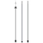 vidaXL Luifelstok telescopisch 102-260 cm aluminium, Caravans en Kamperen, Tentaccessoires, Verzenden, Nieuw