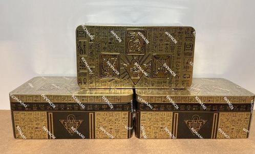 Konami - 3 Box - 2022 Tin of the Pharaohs Gods, Hobby en Vrije tijd, Verzamelkaartspellen | Yu-gi-Oh!