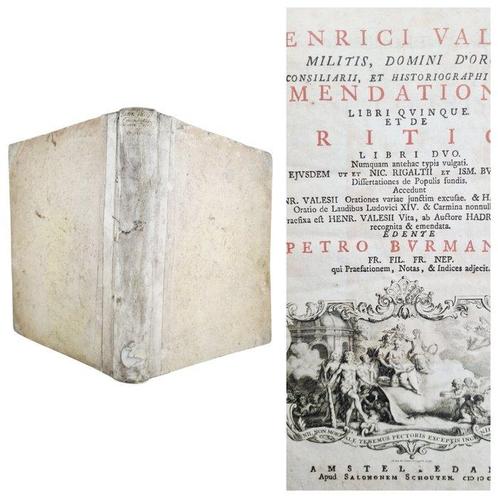 Henri de Valois - Emendationum libri quinque et De critica, Antiquités & Art, Antiquités | Livres & Manuscrits