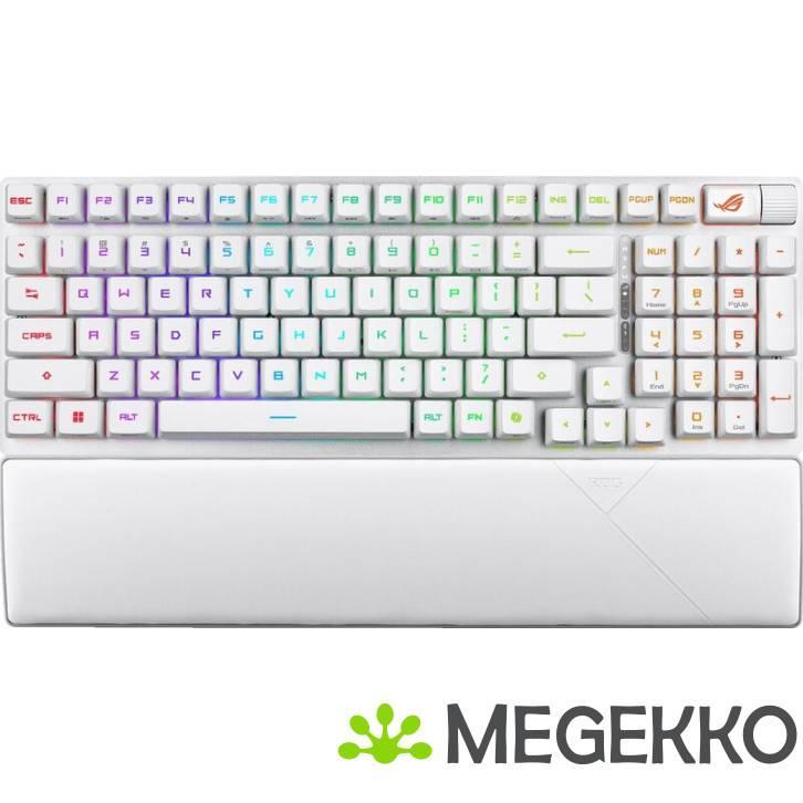 Asus ROG Strix Scope II 96 Draadloos Wit, Computers en Software, Toetsenborden, Nieuw, Verzenden