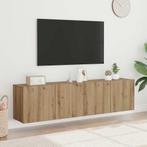 vidaXL Tv-meubels 2 st wandgemonteerd 80x30x41cm artisanaal, Huis en Inrichting, Verzenden, Nieuw