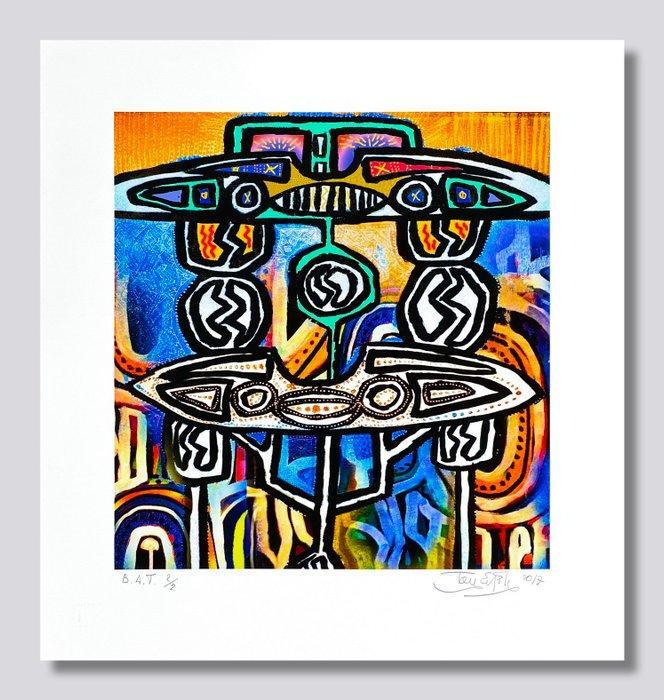 Toni Esposito - Street of NY - Original Pigmentgrafik -, Antiek en Kunst, Antiek | Overige Antiek