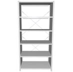 Meta legbordstelling 250x100x60cm 5 legborden gebruikt, Ophalen of Verzenden