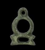Keltisch Bronzen amulet. Uitstekende staat. (Zonder