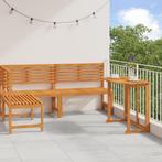 vidaXL 3-delige bistroset voor in de tuin - Massief, Tuin en Terras, Verzenden, Nieuw