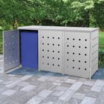 vidaXL Containerberging driedubbel 240 L roestvrij staal, Doe-het-zelf en Bouw, Containers, Verzenden