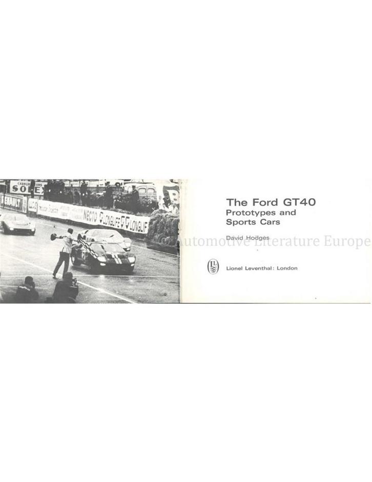 THE FORD GT40, PROTOTYPES AND SPORTS CARS, Boeken, Auto's | Boeken