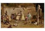 G. Linon (dated 1901) - Atelier dell’artista, Antiek en Kunst, Kunst | Schilderijen | Klassiek