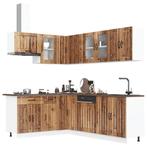 vidaXL 11-delige Keukenkastenset Lucca bewerkt hout oud, Huis en Inrichting, Verzenden, Nieuw
