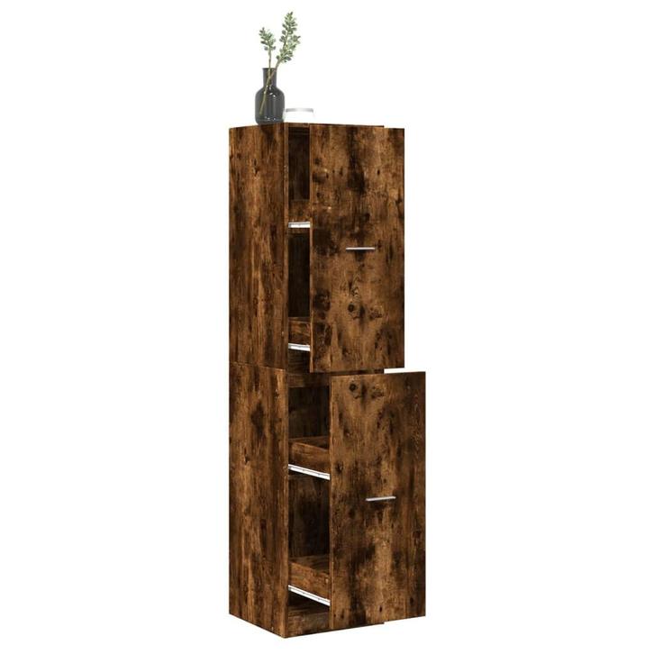 vidaXL Apothekerskast 40x41x174,5 cm bewerkt hout gerookt, Maison & Meubles, Armoires | Autre, Envoi