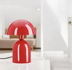 Ronde Retro Tafellamp – Rood Metaal, Nieuw, Ophalen of Verzenden, Metaal, Minder dan 50 cm