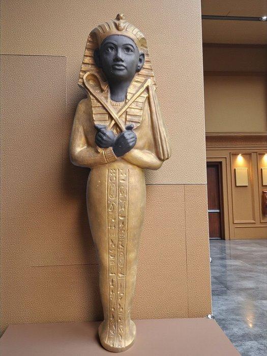 Beeld, Pharaon momiforme - 116 cm - Gips, Antiek en Kunst, Antiek | Keramiek en Aardewerk