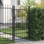 vidaXL Poort met gebogen bovenkant enkel 1x1,75 m staal, Tuin en Terras, Verzenden, Nieuw