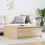 vidaXL Salontafel met lades 100x100x40 cm sonoma, Huis en Inrichting, Tafels | Salontafels, Verzenden, Nieuw
