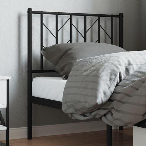 vidaXL Tête de lit métal noir 75 cm, Maison & Meubles, Chambre à coucher | Lits, Neuf, Envoi