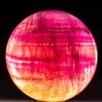 Uitgehouwen fluoriet sferen Natuurlijke fluorietbol – Een