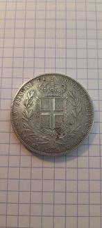 Italië, Savoye Carlo Alberto. 5 Lire 1843 Genova (Zonder