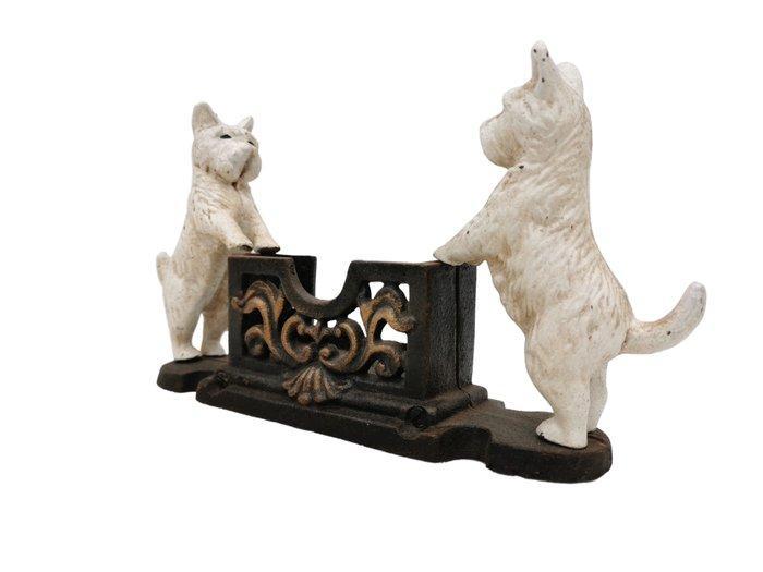 Beeldje - Kaartenhouder - visitekaartje - IJzer, Antiek en Kunst, Kunst | Designobjecten