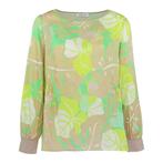 Louis and Mia • beige groene blouse • 36, Kleding | Dames, Verzenden, Nieuw