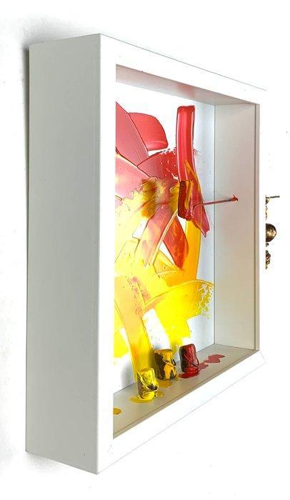 Bernard Saint-Maxent - Red climber, Antiquités & Art, Art | Peinture | Moderne