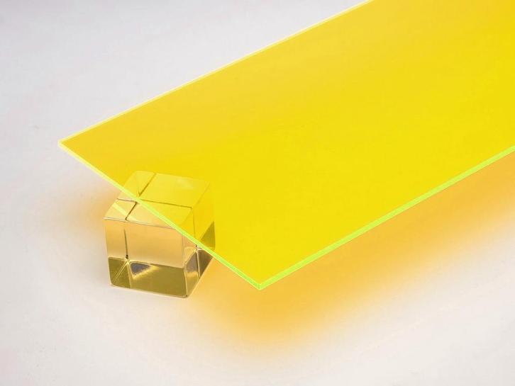 Acrylaat (PMMA) basisplaat (transparant geel, 50x30 cm, 3 m, Doe-het-zelf en Bouw, Gereedschap | Overige machines, Nieuw, Verzenden