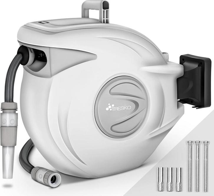 Wandslangenbox - Tuinslanghaspel - Tuinslang met haspel - 30, Tuin en Terras, Tuinslangen, Nieuw, Verzenden