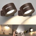 2dekans | KRAFT - Wandlamp Oplaadbaar - 2 stuks - Eikenhout, Huis en Inrichting, Ophalen of Verzenden, Nieuw