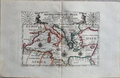 Italië - Middellandse Zee; Bodenehr Gabriel, Augusta [ca, Boeken, Atlassen en Landkaarten