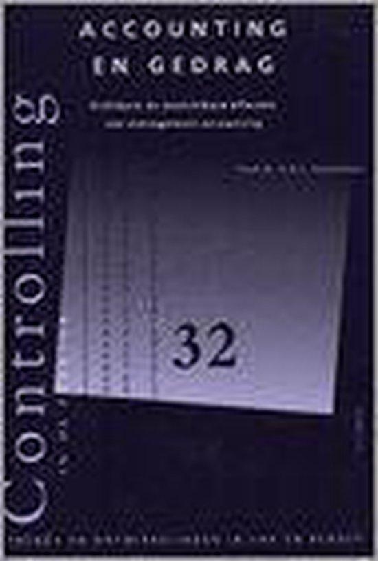 Accounting en gedrag / Controlling in de praktijk / 32, Boeken, Economie, Management en Marketing, Zo goed als nieuw, Verzenden