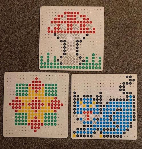 Educo voorbeeld kralenplank vierkant 3 stuks; paddenstoel, s, Boeken, Schoolboeken, Verzenden