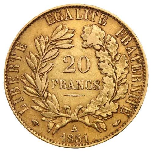 Frankrijk. 2nd Republic 20 Francs Cérès Gold Coin (Random, Postzegels en Munten, Edelmetalen en Baren