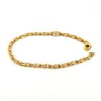 Armband - 18 karaat Geel goud - Massieve schakelsarmband, Handtassen en Accessoires, Armbanden, Nieuw