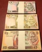 Zambia. - 100 x 1, 100 x 2, 100 x 5 Kwacha ND 1980-1988 -, Postzegels en Munten