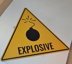 Explosif - Panneau routier/de signalisation - Acier, Antiquités & Art