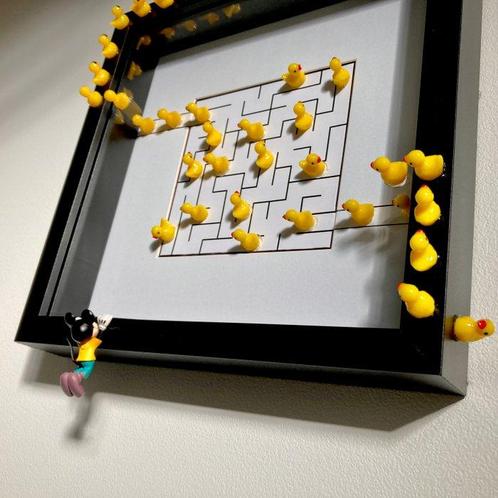 Popik - Pop Labyrinth! Unique work, Antiek en Kunst, Kunst | Schilderijen | Modern