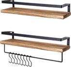 2dekans | LifeGoods Zwevende Wandplank - 2 Stuks - 41cm -, Ophalen of Verzenden