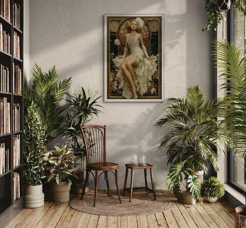I_KONIQ (1969) - Fashion Moulin Rouge art deko starlette, Antiek en Kunst, Curiosa en Brocante