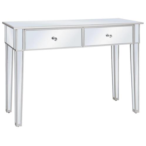 vidaXL Table console miroir MDF et verre 106,5 x 38 x, Maison & Meubles, Tables | Tables de salon, Neuf, Envoi