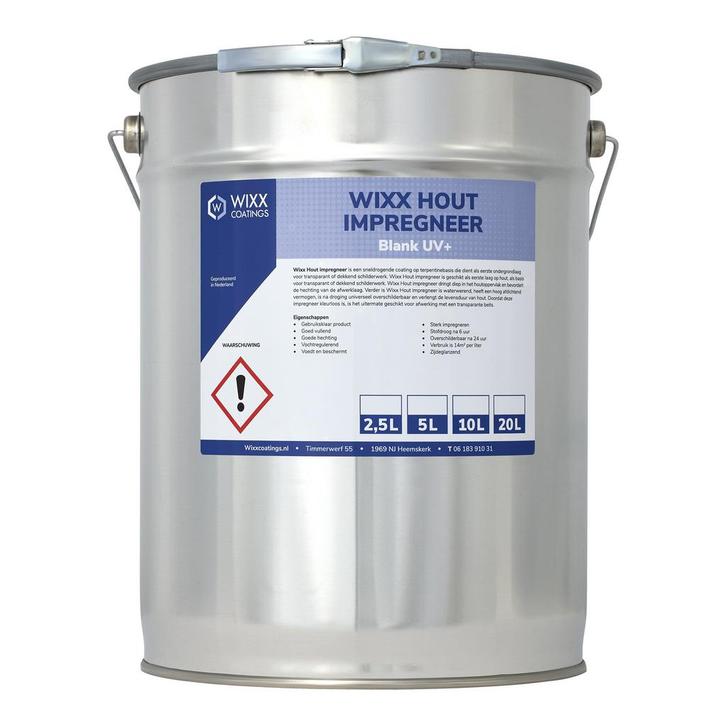 Wixx Hout Impregneer UV+ 5L, Doe-het-zelf en Bouw, Verf, Beits en Lak, Nieuw, Verzenden