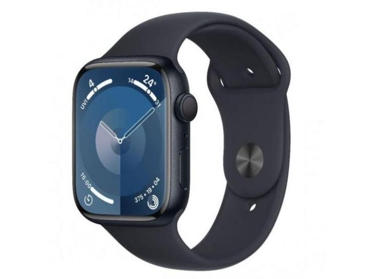 Apple Watch Series 9 - Smartwatch 41mm - GPS/GNSS - Zwart, Handtassen en Accessoires, Smartwatches, Zo goed als nieuw, Verzenden