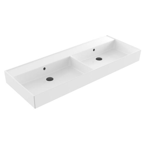 Wastafel Sanilux Edge Keramiek 120 Dubbele Wasbak 0, Doe-het-zelf en Bouw, Sanitair, Overige typen, Nieuw, Ophalen of Verzenden