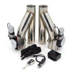 Dual RVS Uitlaat klep 2,5inch met afstands bediening, Auto-onderdelen, Ophalen of Verzenden, Nieuw