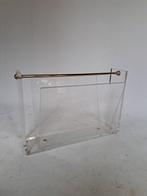 Tijdschriftenhouder - Acryl, Messing, Nieuw