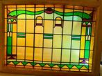 Jugendstil Glas-in-loodraam - 1910-1920 - 89x118 cm / 11 kg